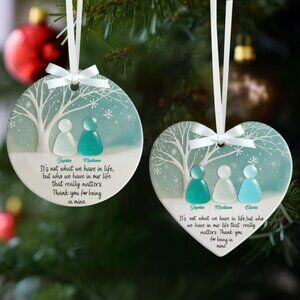 Timeless Friendship Heart Keepsake, Custom Friendship Real Sea Glass Friendship